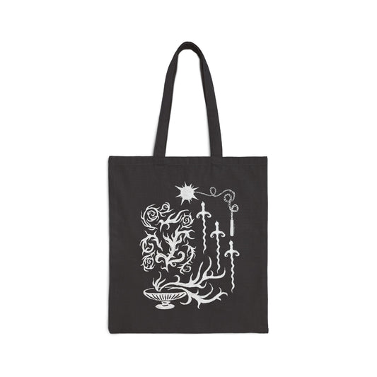 Contrast Canvas Tote Bag