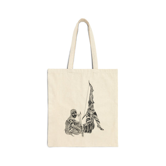 Arrow - Cotton Canvas Tote Bag