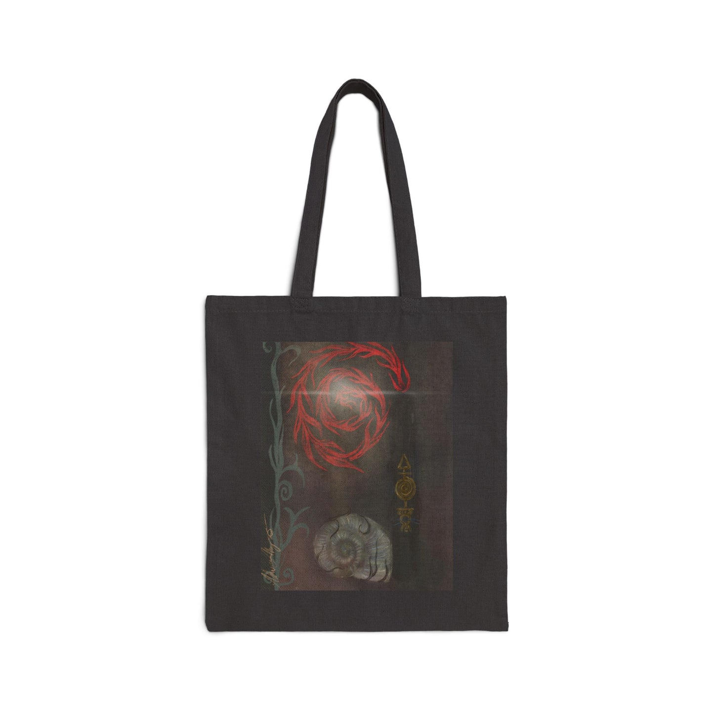 The Sigil and the Flame - Cotton Canvas Tote Bag