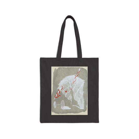 Canvas Tote Bag with Witchy Unicorn Illustration