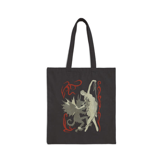 Danse des Démons - Cotton Canvas Tote Bag